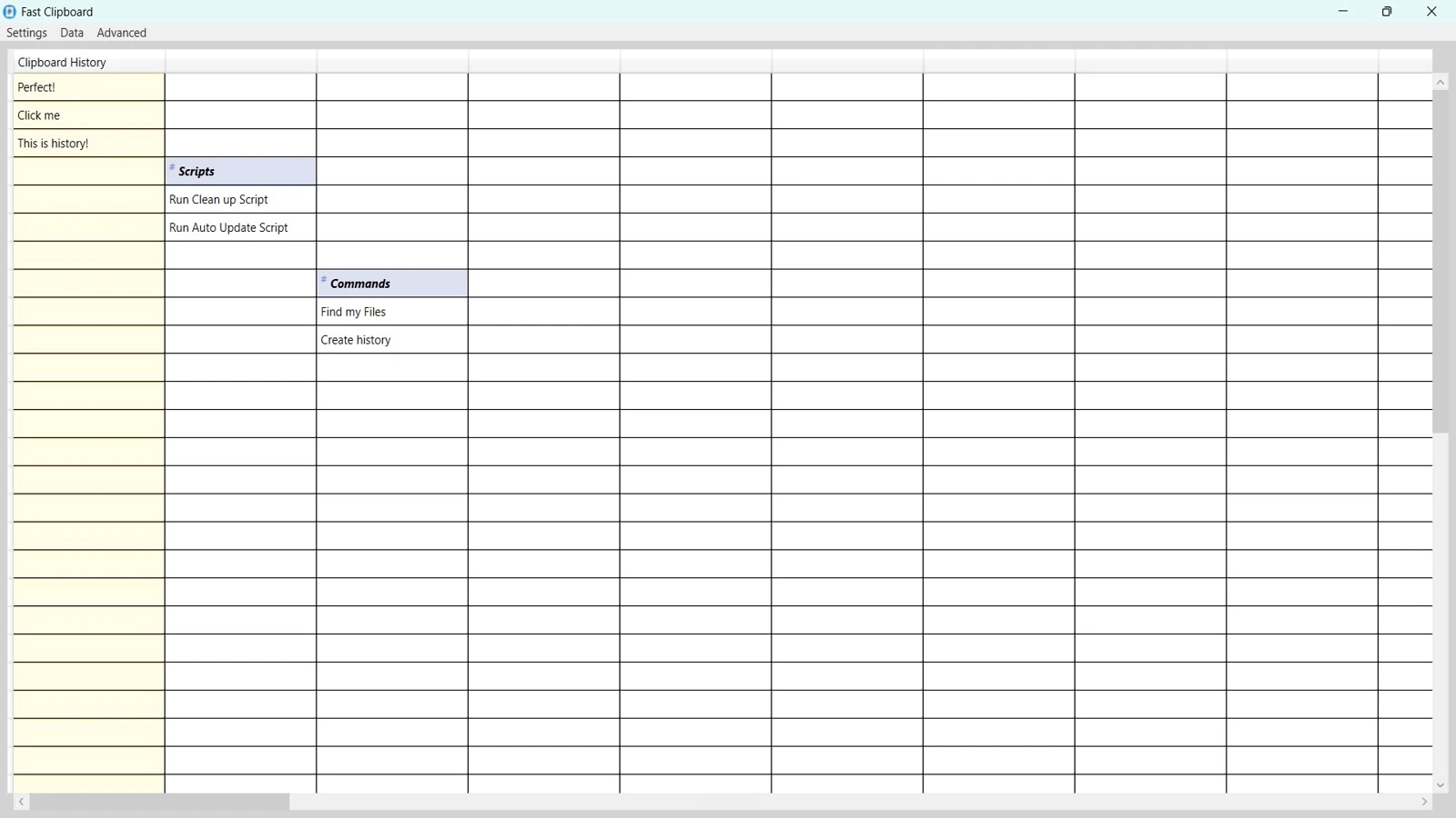 Clipboard Manager Interface